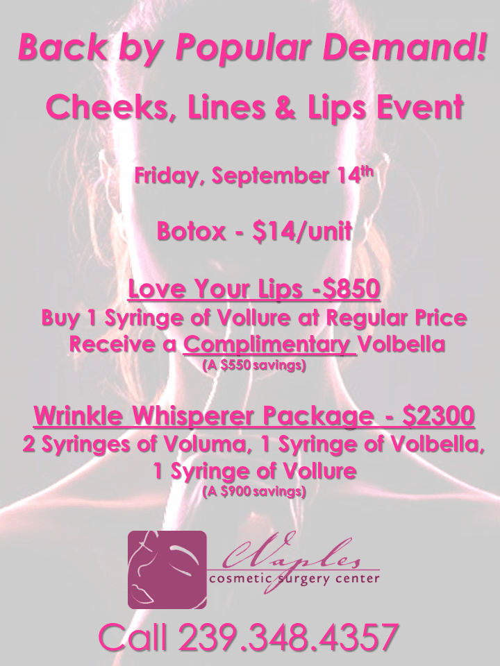 Cheeks Lines and Lips Event