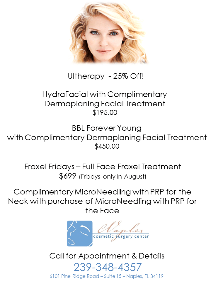 August 2020 Med Spa Specials