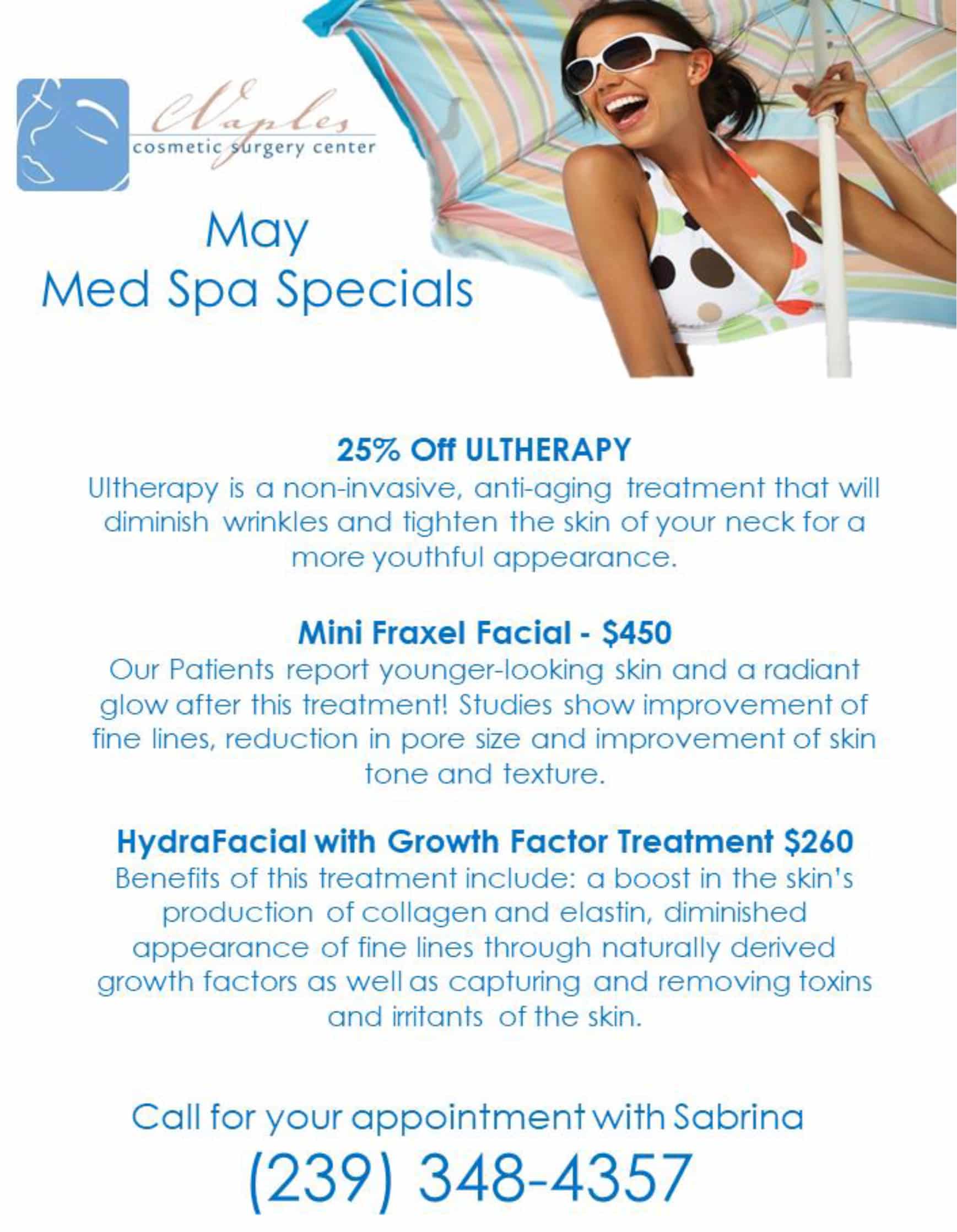 May 2021 Med Spa Specail
