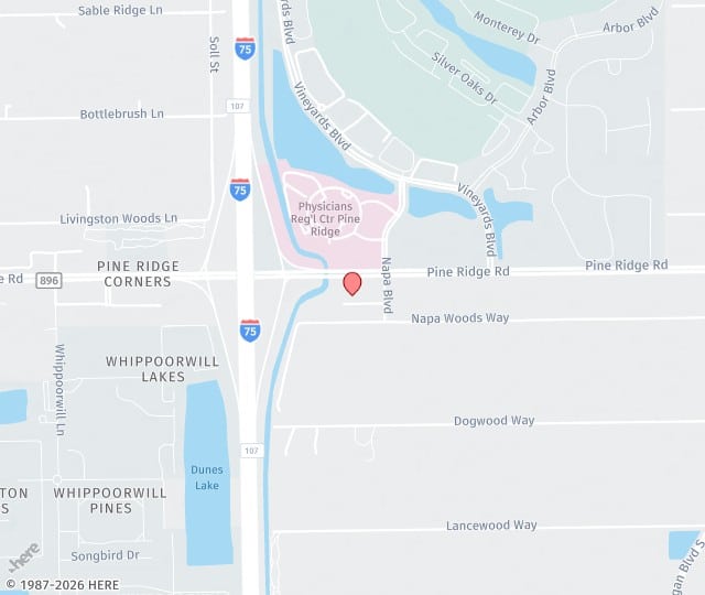 Location Map: 6376 Pine Ridge Rd, Suite 175 Naples, Florida 34119